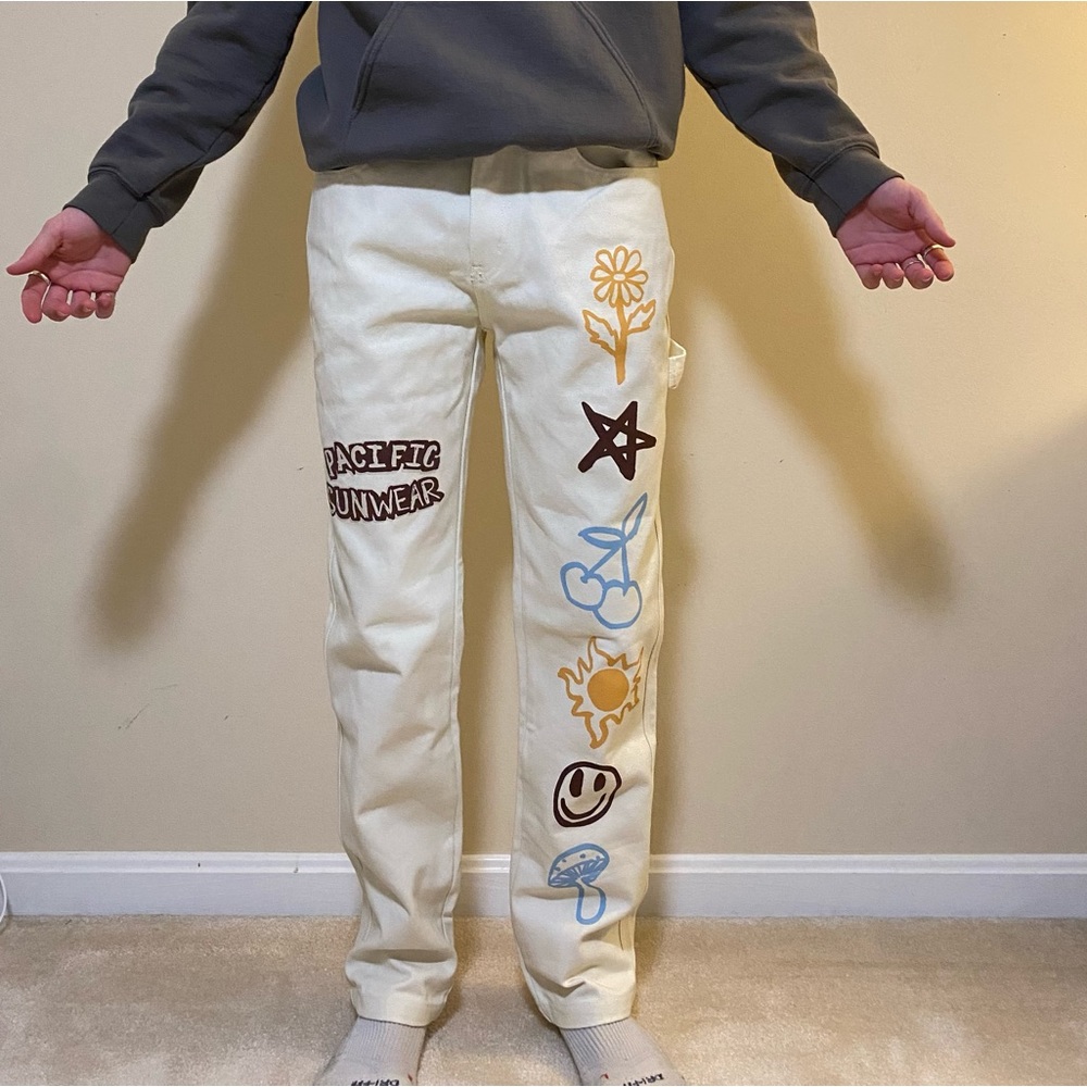 Pacsun - Pacific Sunwear Cherry Sun Cream Carpenter Jeans